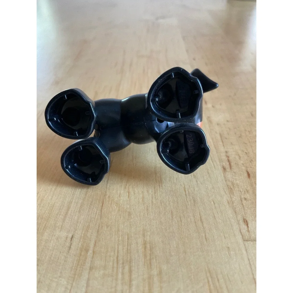 LEGO Duplo Black Dog Puppy Animal Figure Tan Markings 230J8 Replacement Piece